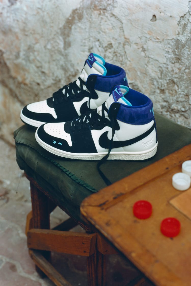 Date de sortie de la Jordan Air Ship SP x Opium Black and Court Purple FQ8281 100 Nike SNKRS